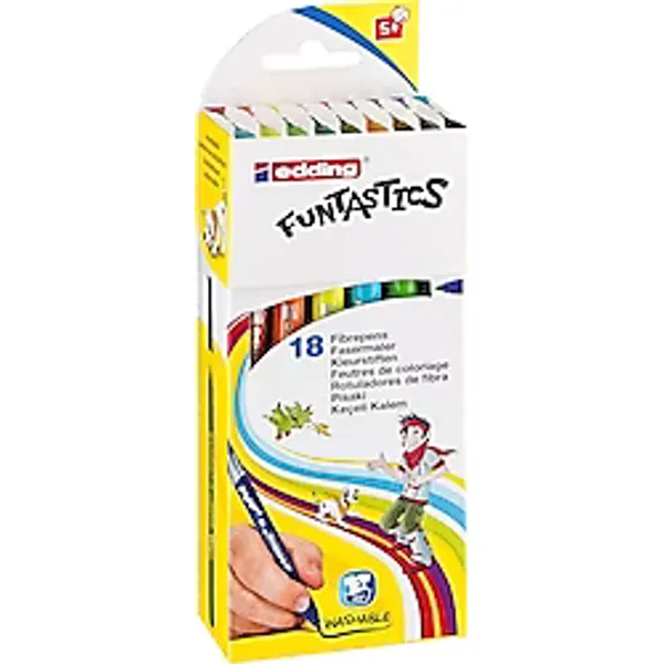 Edding Funtastics 14 Kalın Uçlu 18'li Keçeli Kalem