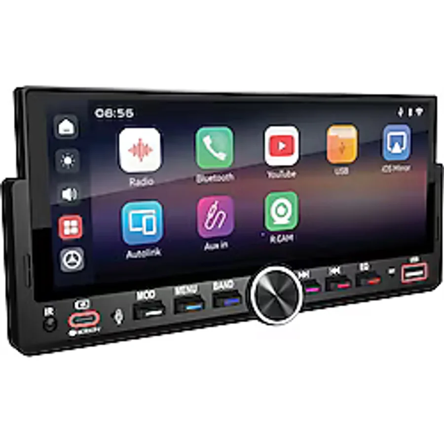 Edison Ed 680Ca 6.86 İnç Kablosuz Multimedya Tek Din Kasa Carplay Android Auto Dsp Usb Sd Bt Radyo