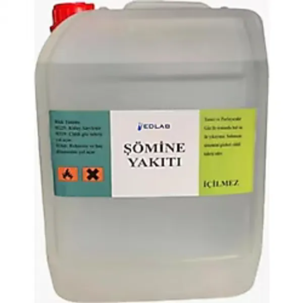 Edlab Bioethanol Şömine Yakıtı 1. Kalite Kokusuz 5 Litre