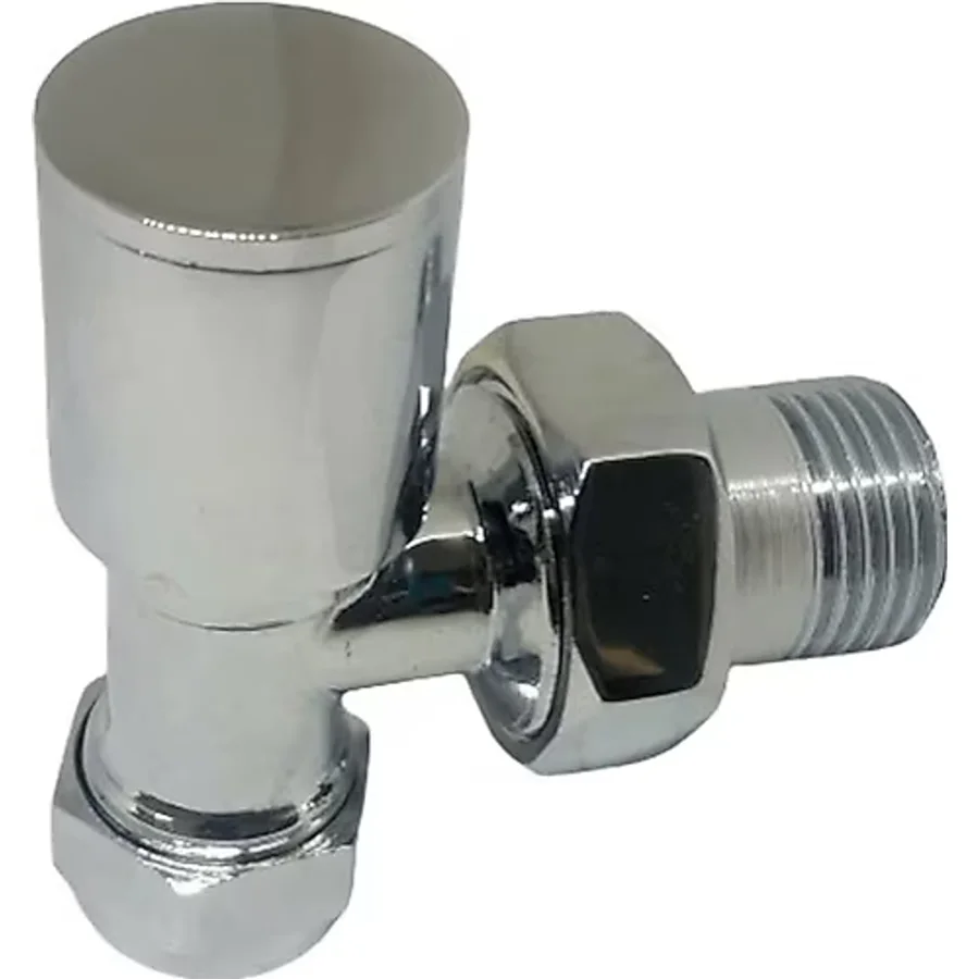 EDP Ø16x1/2 Pex Krom Köşe Radyatör Vanası - Metal Kapak