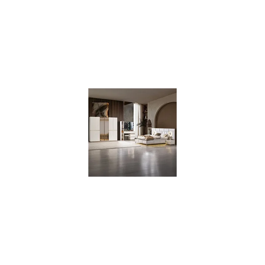 Edsy Home Alfa Yatak Odası Takımı - Bej