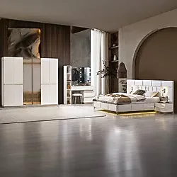 Edsy Home Alfa Yatak Odası Takımı - Bej