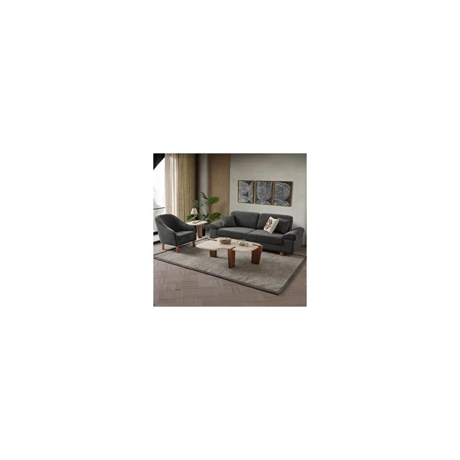 Edsy Home Armada 3+1 Koltuk Takımı Antrasit