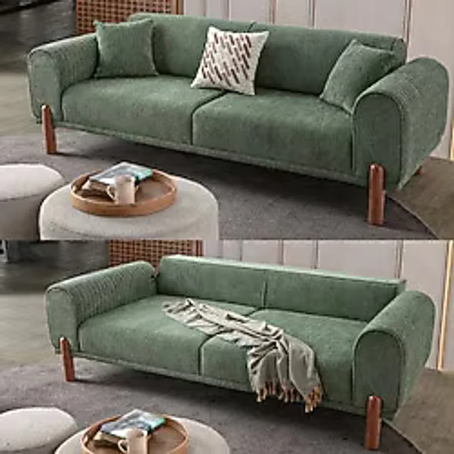 Edsy Home Armoni 3'lü Koltuk Takımı Yeşil