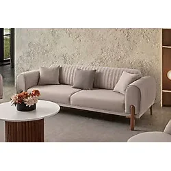 Edsy Home Galata 3'Lü Koltuk Sütlü Kahve