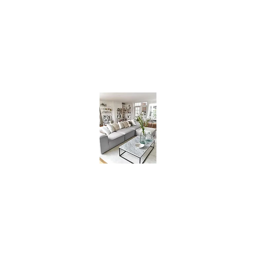 EDSY HOME Mira Relax 4 Modül Köşe Koltuk ( GRİ ) Keten Kumaş