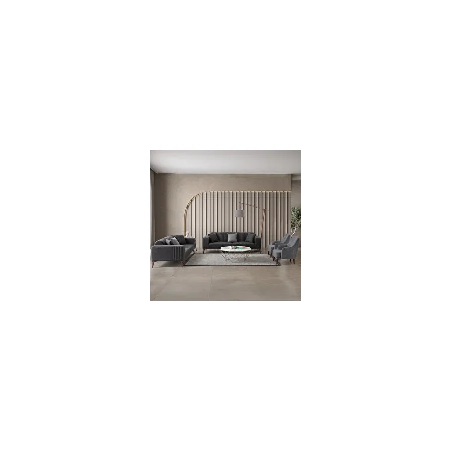 Edsy Home Regnar 3+3+1+1 Koltuk Takımı Antrasit
