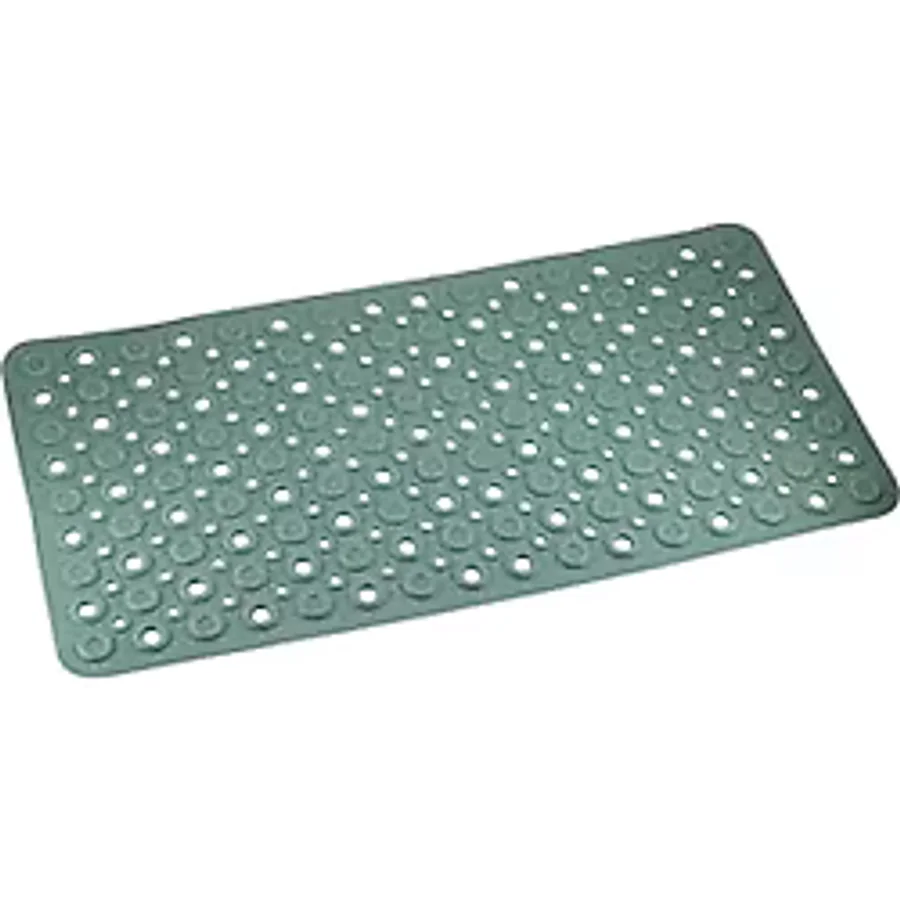 Efe Mark Premium Serisi Banyo - Küvet İçi Kaydırmaz Vantuzlu Oluklu Desenli Diktördgen Paspas 67,5 X 34,5 Cm, Yeşil