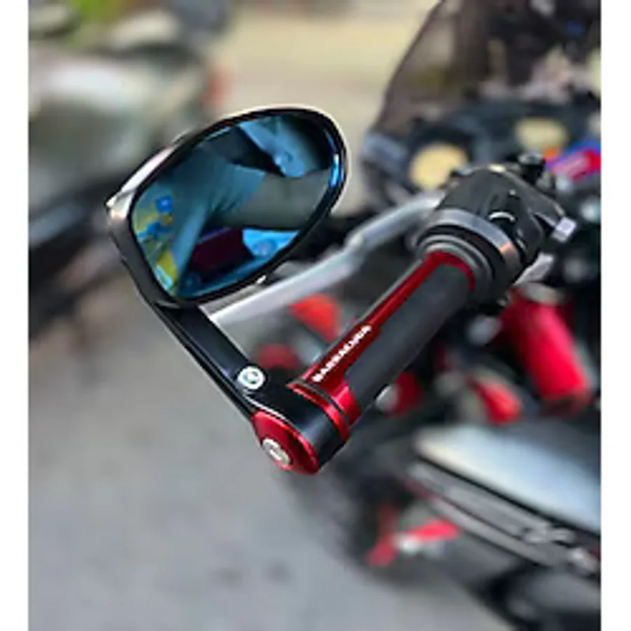 EFORMOTOR Gidon Aynası Kırmızı Yan Ayna Tüm Motorlara Uyumlu xG-01