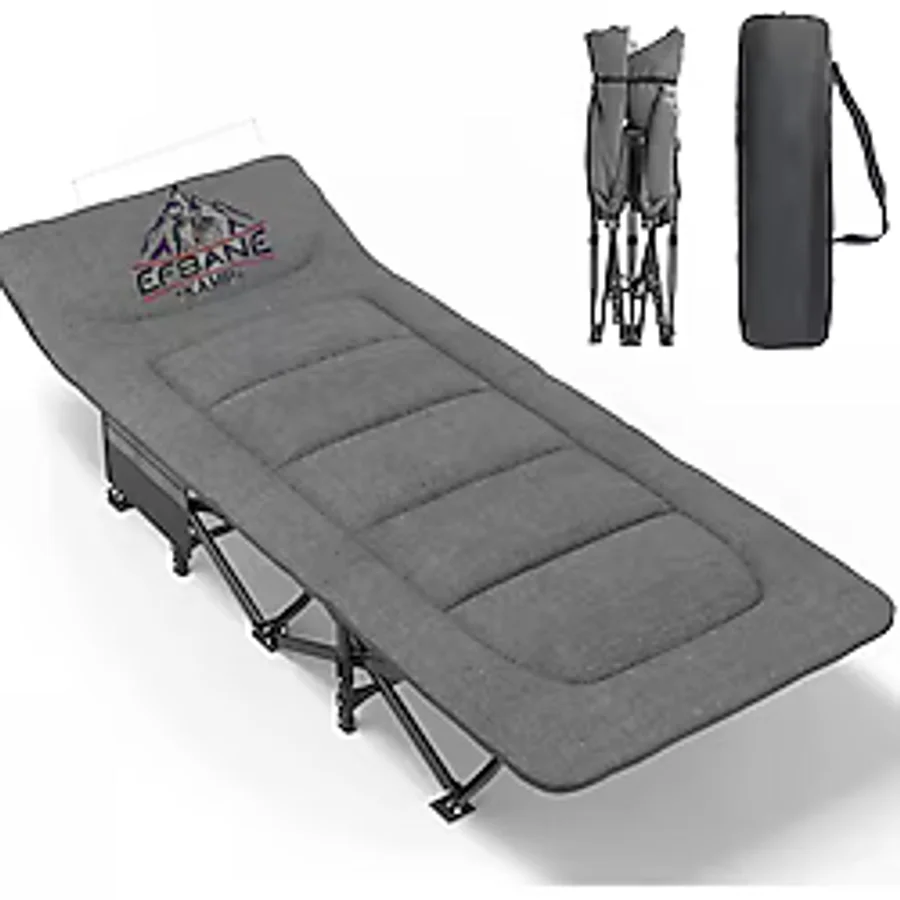 Efsane Kamp Konfor Ultralight Kampet Portatif Kamp Yatağı Gri