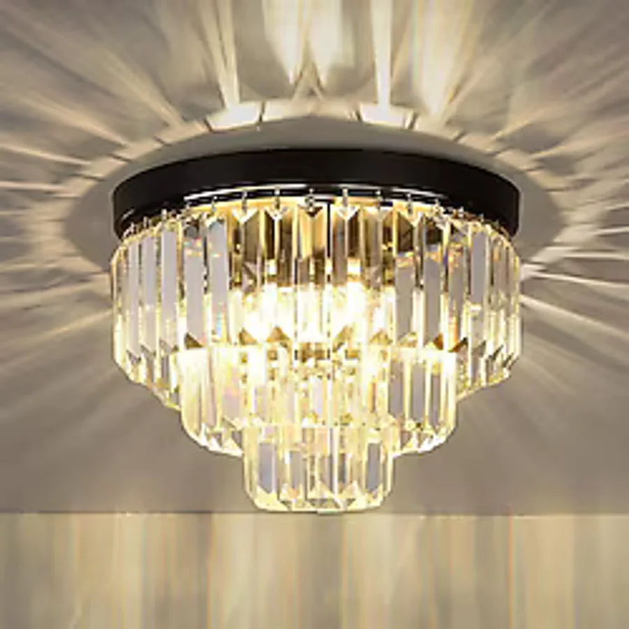 Efsane Kristal Taşlı Modern Salon Avize