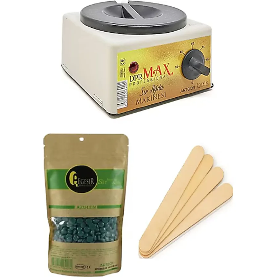 Ege Sir Dpr Max Ağda Makinesi + Naturel Bocuk Ağda + Spatula x 5