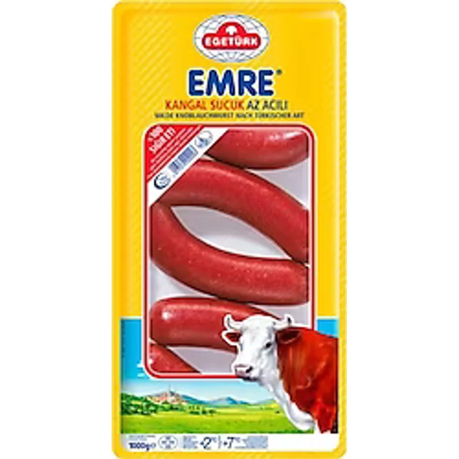 Egetürk Emre 1 kg Kangal Az Acılı Sucuk