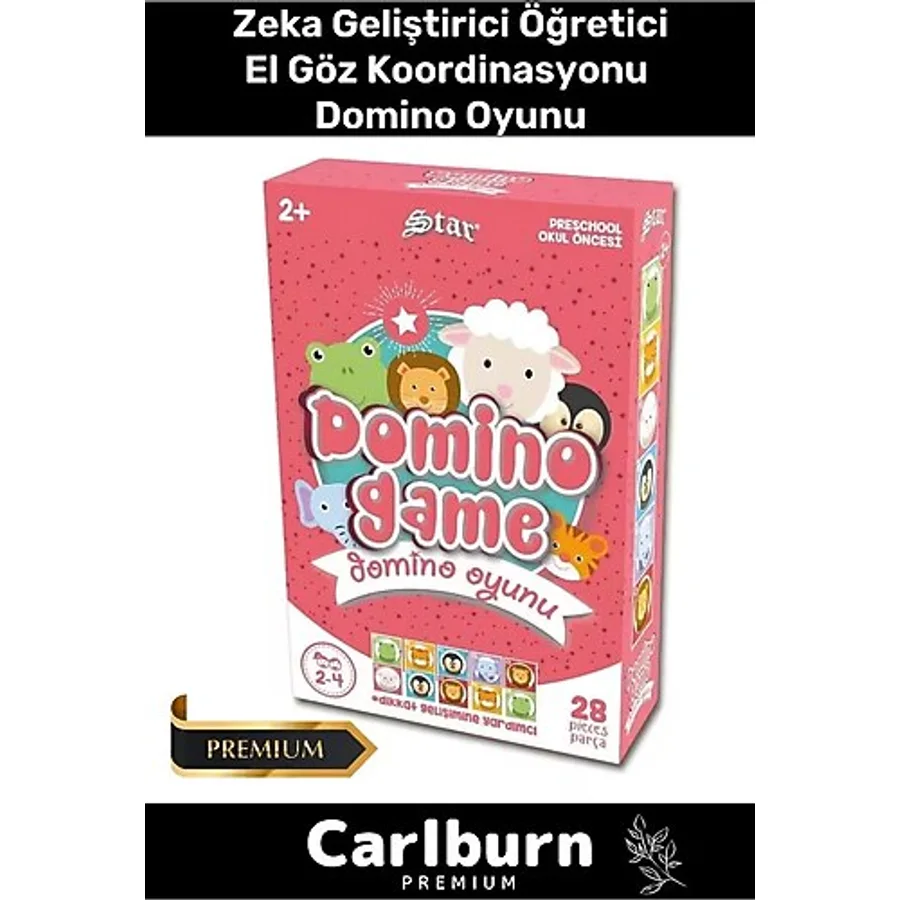 Eğitici Zeka Geliştirici Öğretici El Göz Koordinasyonu Aile Boyu Eğitim 28 Parça Domino Oyunu