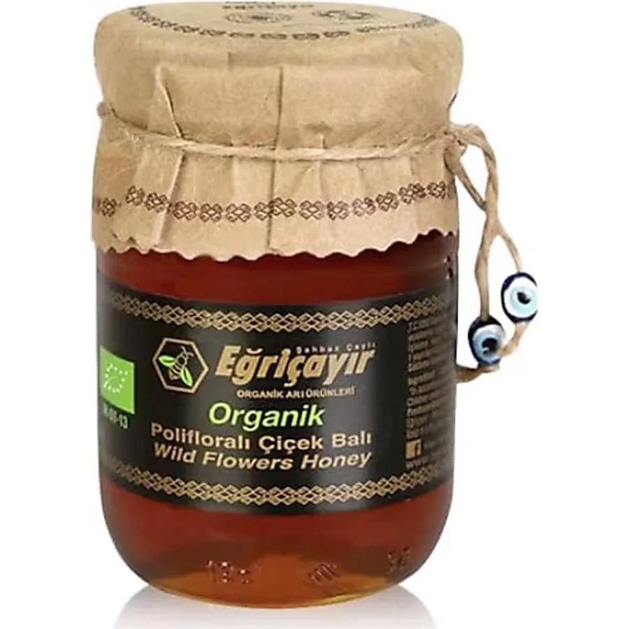 Eğriçayır Organik Polifloralı Çok Çiçekli 300 gr Bal