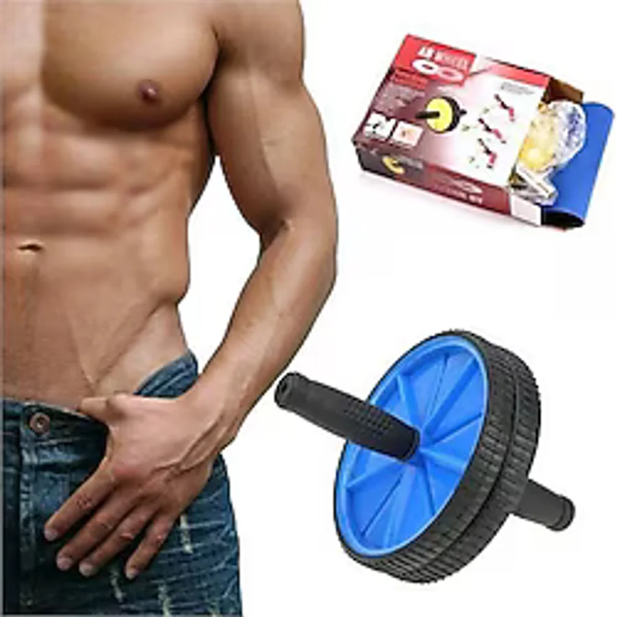 Egzersiz Tekeri Spor Aleti Fitness Ab Wheel Sarı
