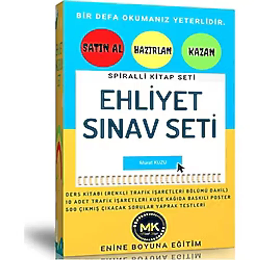 Ehliyet Sınav Seti (Ehliyet Kitabı ve Çıkacak Sorular)