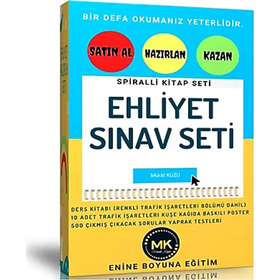 Ehliyet Sınav Seti (Ehliyet Kitabı ve Çıkacak Sorular)