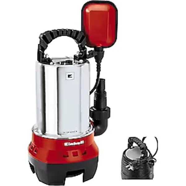 Einhell Kirli Su Dalgıç Pompa GC-DP 6315 N 4170491 630 W 17.000 l/saat su debisi 8 m basma yüksekliği Ø 15 mm'ye kadar yabancı parçacıklar şamandıra anahtarı tutamak