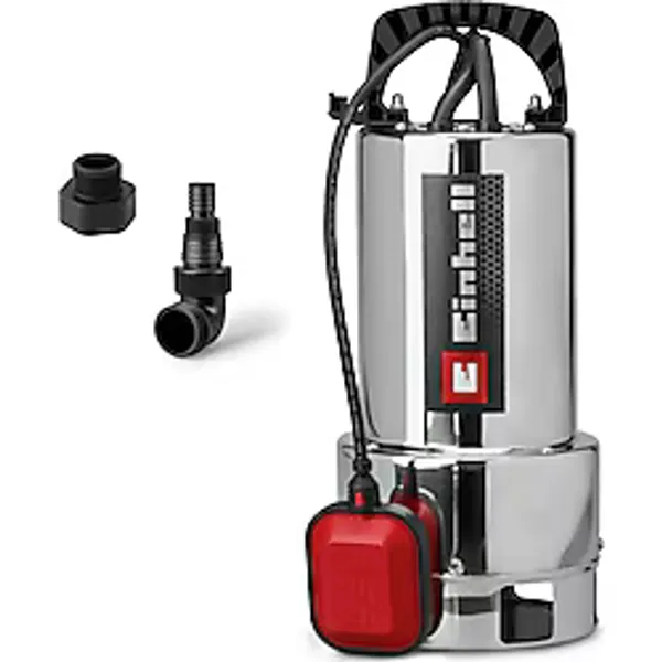 Einhell Kirli Su Dalgıç Pompa GC-DP 7035 N ECO PLUS 4170765 700 W 19.000 l/saat su debisi 8 m basma yüksekliği Ø 35 mm'ye kadar yabancı parçacıklar şamandıra anahtarı
