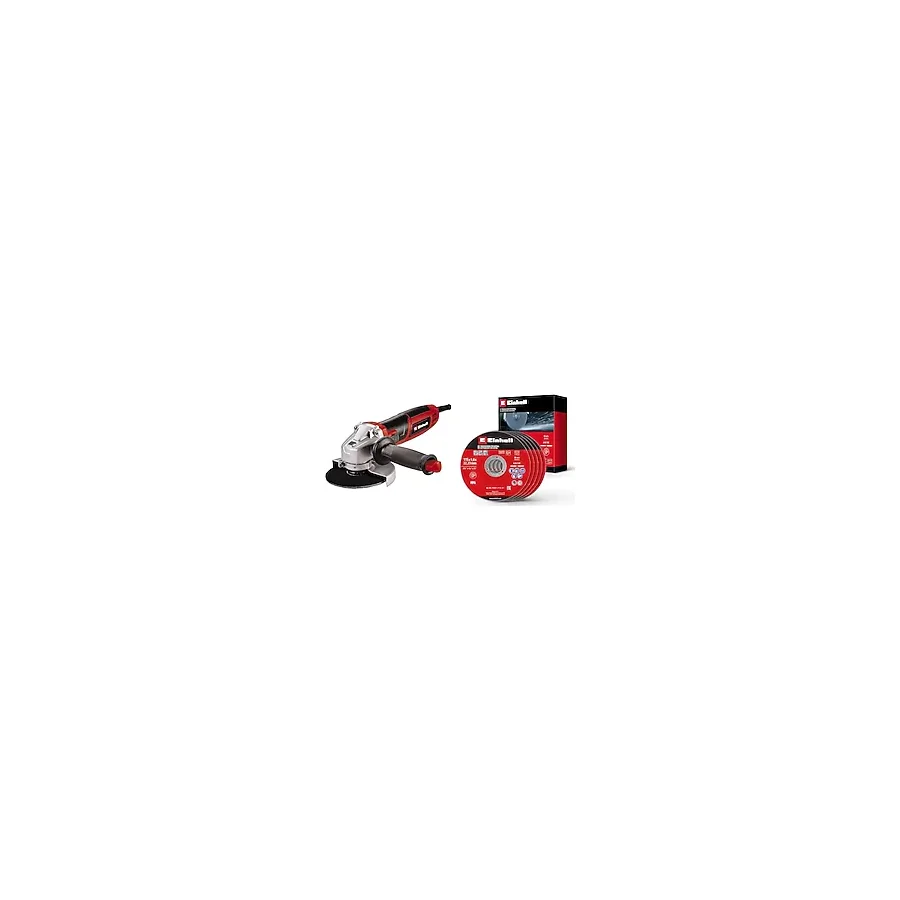 Einhell TC-AG 115/750, Avuç Taşlama + Einhell İnox kesici disk 115x1,0 mm 5 adet