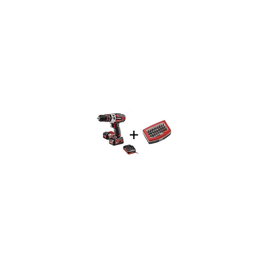 Einhell TE-CD 12/1 Li-i (2x2,0Ah), Akülü Darbeli Vidalama 32 Parça Bits Seti Hediye
