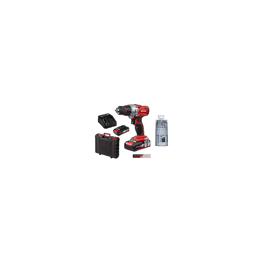 Einhell Te-Cd 18/2 Li Kit (2x1,5 Ah) Akülü Vidalama Darbesiz + Matkap Ucu Seti 18 Parça