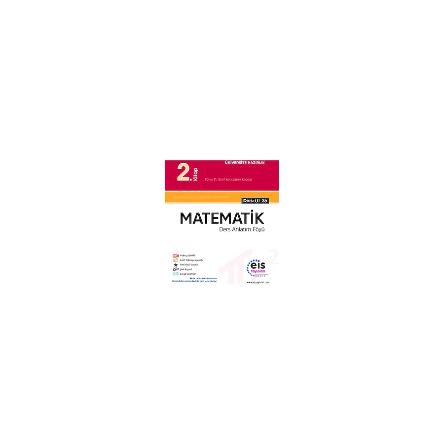 Eis Yayınları YKS Matematik Ders Anlatım Föyü 2. Kitap