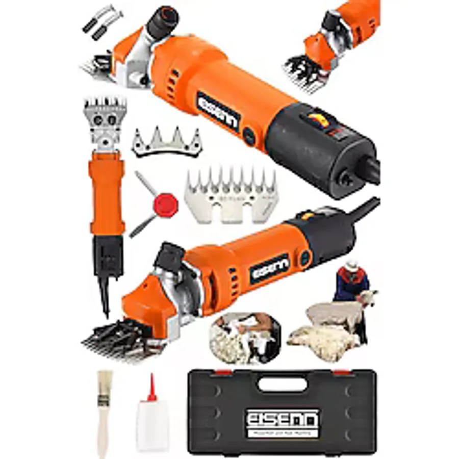 Eisenn Alman Eco Series 5600 Wat Çift Kartlı Metal Şanzıman Isınmaya Karsı Korumalı Koyun Kırkma Makinesi