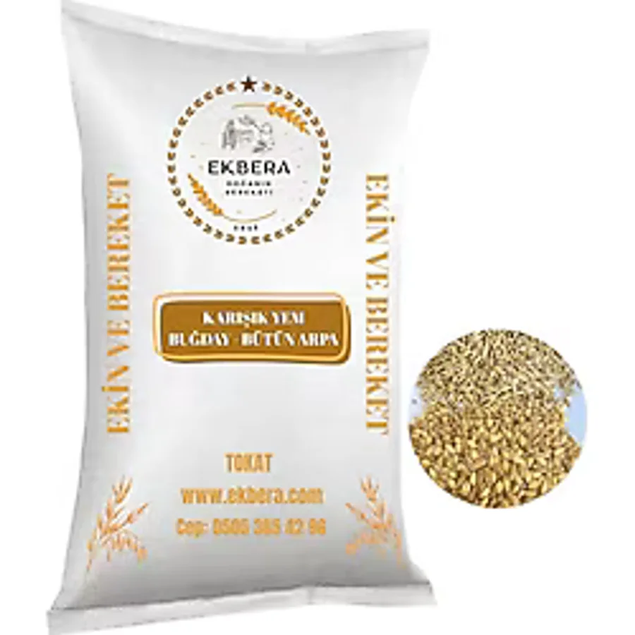 Ekbera - Buğday Ve Bütün Arpa Karışık Yem (Tavuk, Kaz, Ördek, Güvercin Vb.) - 5 Kg
