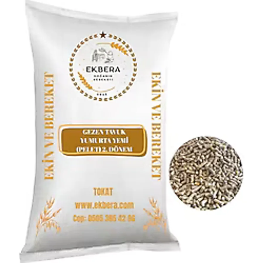 Ekbera Gezen Tavuk Yumurta Yemi (Pelet) - 2. Dönem - Tüm Kanatlılar İçin Uygun - 10 Kg