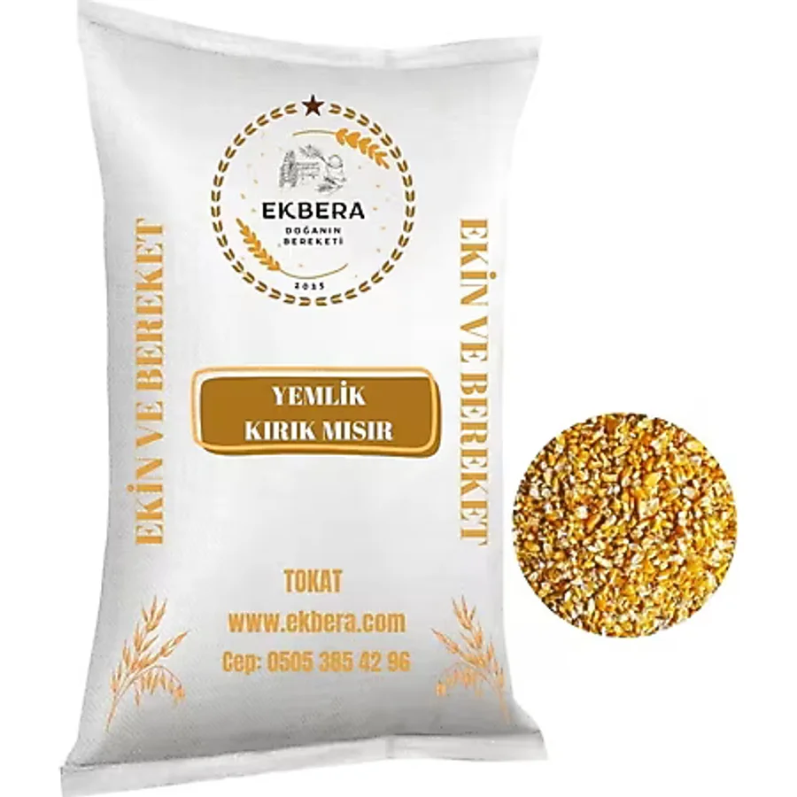 Ekbera Yemlik Kırık Mısır (Tavuk, Güvercin, Kanatlı Yem) - 5 Kg