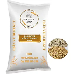 Ekbera - Yumurta Pelet Yemi Ve Buğday Karışımı (Tavuk, Kaz, Ördek Vb.) - 25 Kg
