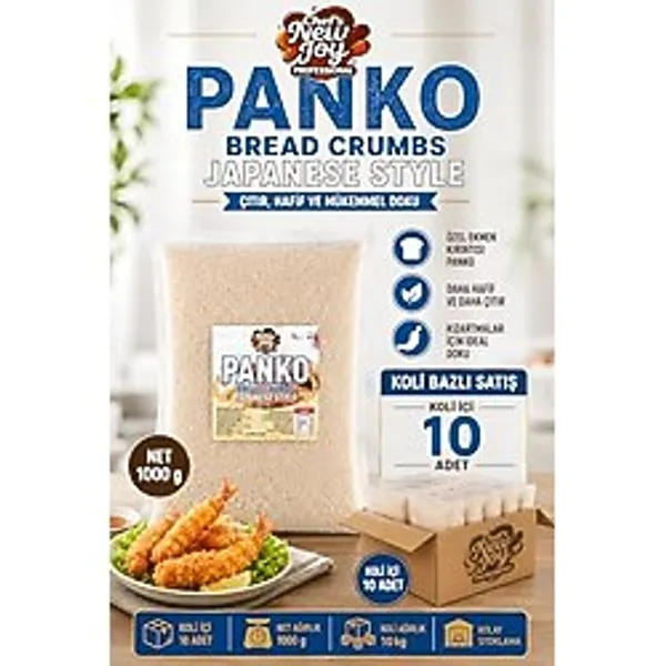 Ekmek Kırıntısı Panko 1000 G X 10 Adet - 1 Koli (Koli Bazlı Avantaj Paketi)