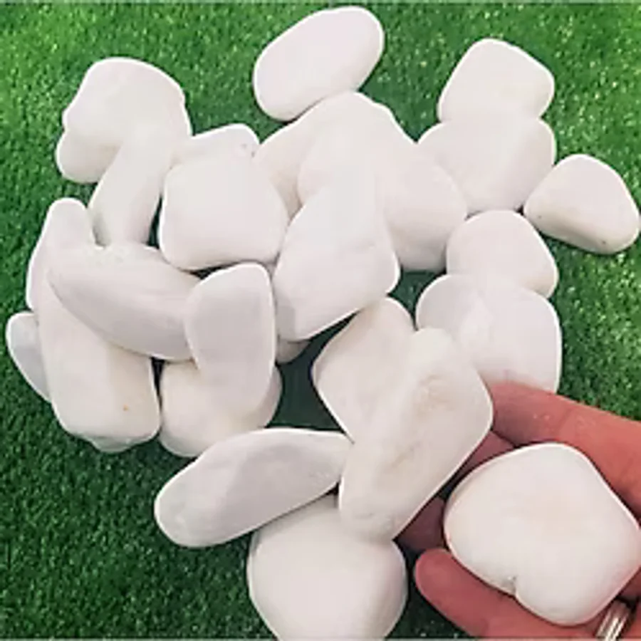 Ekodoğa Dolomit Taş 25 Kg 2-4 Cm Beyaz Dolomit Taş Saksı Dibi Dekoratif Taş Bahçe Süsleme Taşı Peyzaj Taşı