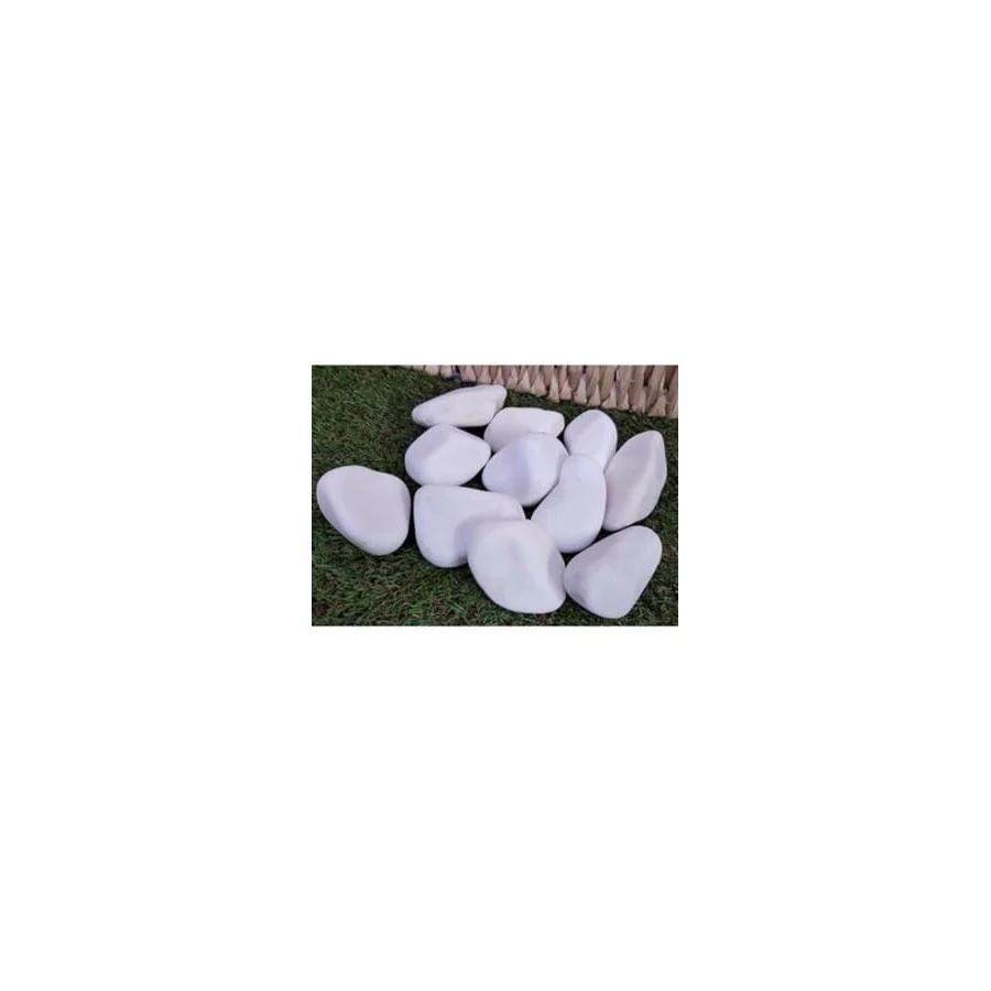 Ekodoğa Dolomit Taş Beyaz 25 Kg 6-10 Cm Dere Taşı Çakıl Taşı Bahçe Süs Taşı Dolamit Taş Dekoratif Taş Loche