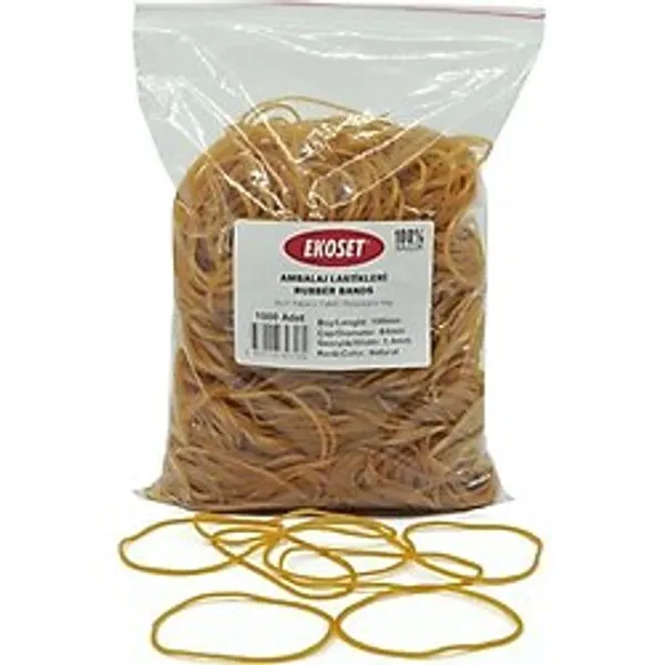 Ekoset 100mm Kauçuk Paket Ambalaj Lastiği 1000 Adet