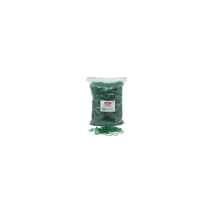 Ekoset Kauçuk Paket Ambalaj Toka Para Lastiği 40mm Yeşil 1Kg