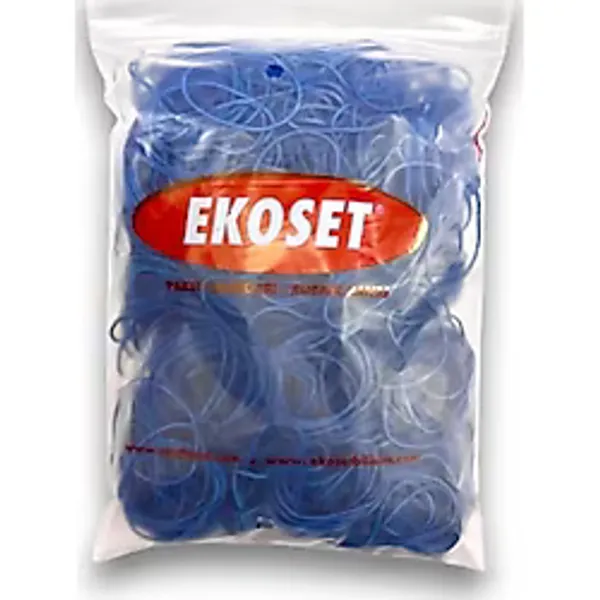 Ekoset Kauçuk Renkli Paket Ambalaj Para Lastiği Mavi 70 mm 1000'LI