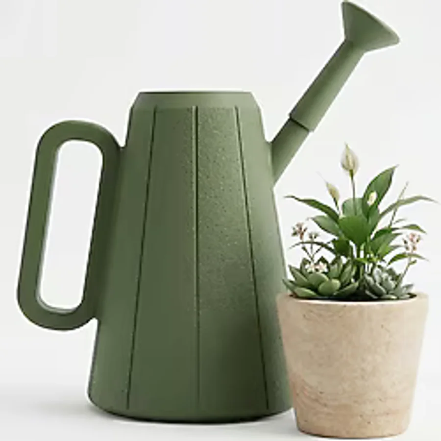 Elana Design Flow Bitki Sulama Kabı - 2 Litre - Modern Tasarım & Fonksiyonel Şıklık - Haki Yeşil