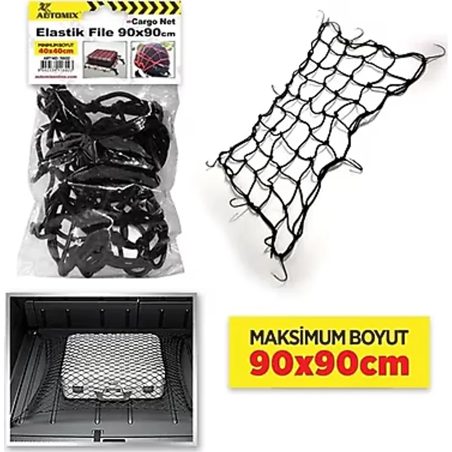 Elastik Bagaj Filesi 90X90 Cm