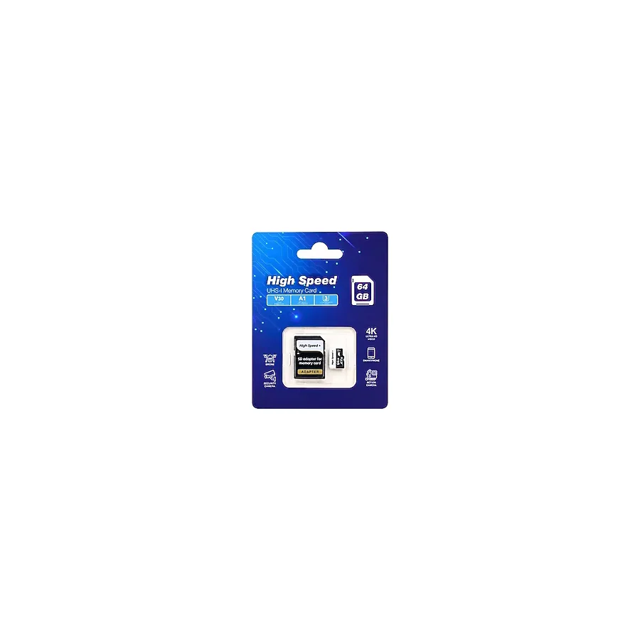 Elba High Speed Class 10 UHS-I U3 A1 V30 64 GB Micro SD Kart