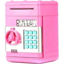 ELBA Şifreli Kasa Atm Elektronik Kumbara-pembe