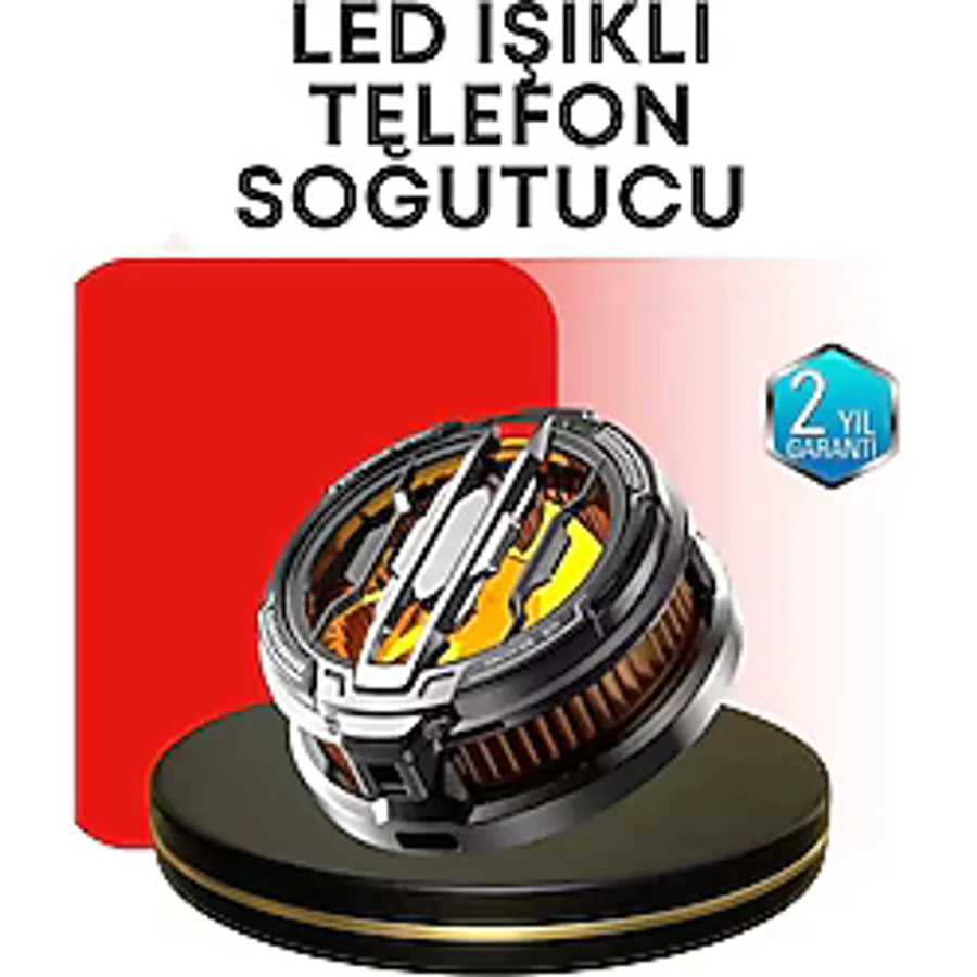 Eldenör Rgb Işıklı Sessiz Fanlı Telefon Soğutucu