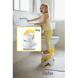 Elefan Plastik Kaydırmaz Çocuk Tabure Ve Sandalyesi - Enjoy Katlanır Pati figürlü