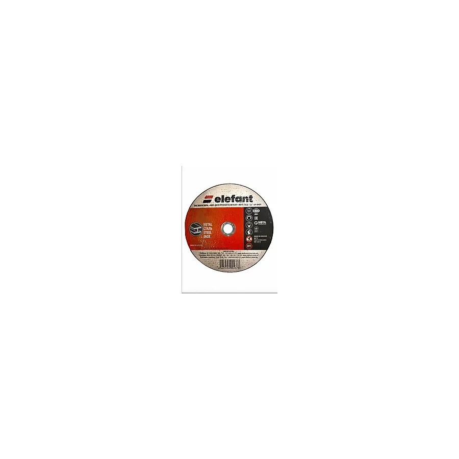 Elefant Standart Inox Kesici Taşlama Disk 180x1.6x22.23 (Paket 25 adet)