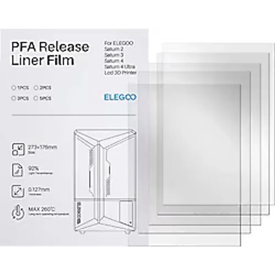 ELEGOO PFA Film 5 Adet- Saturn 4/4 Ultra