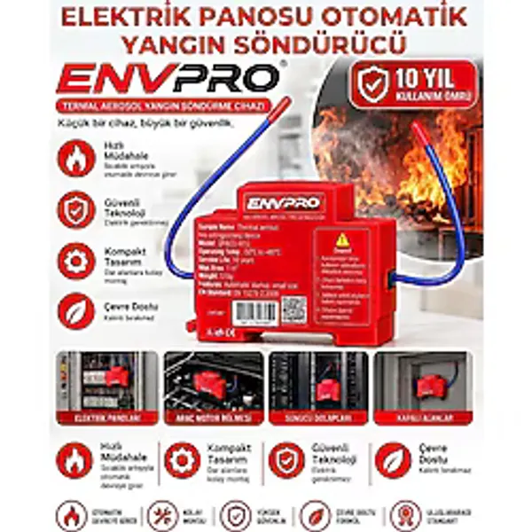 Elektrik Panosu Otomatik Yangın Söndürücü Sıcak Aerosol Otomatik Yangın Söndürme Cihazı