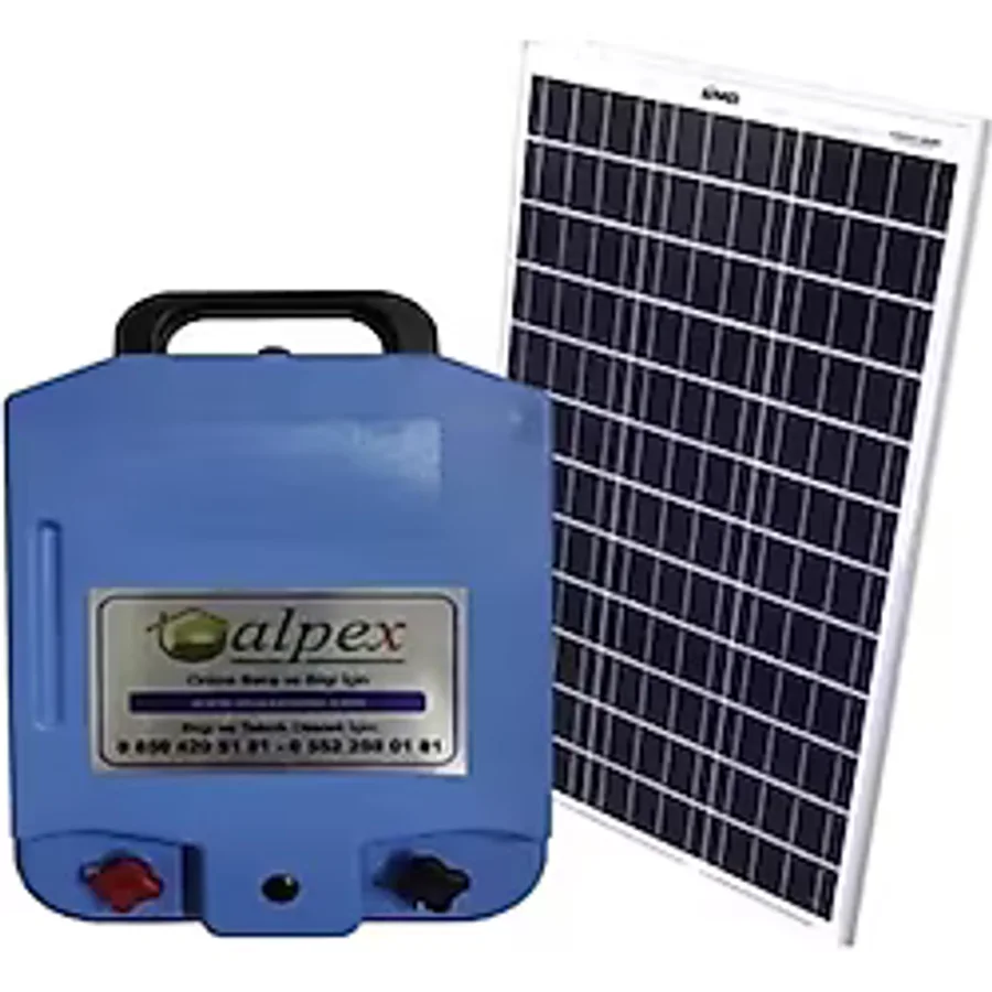 Elektrikli Çit Cihazı 25000 Volt Gece Modlu Model Panelli Set