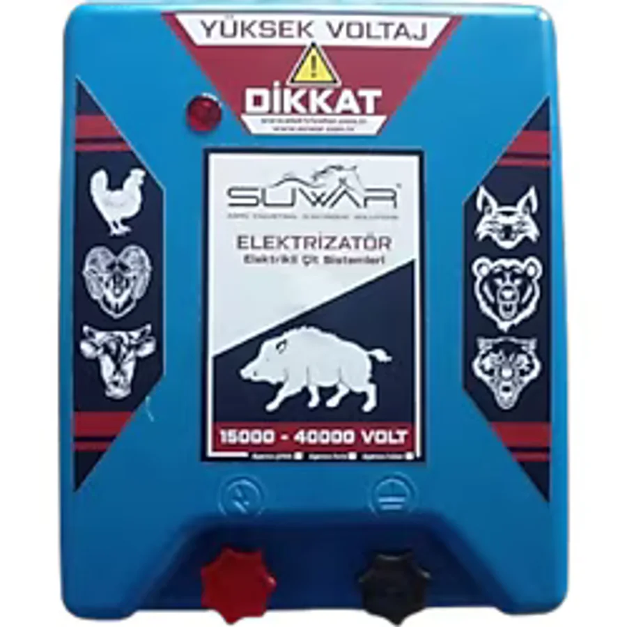 Elektrikli Çit Makinası Domuz İnek Koyun Keçi Ve Yabani Hayvan Kovucu Sistem